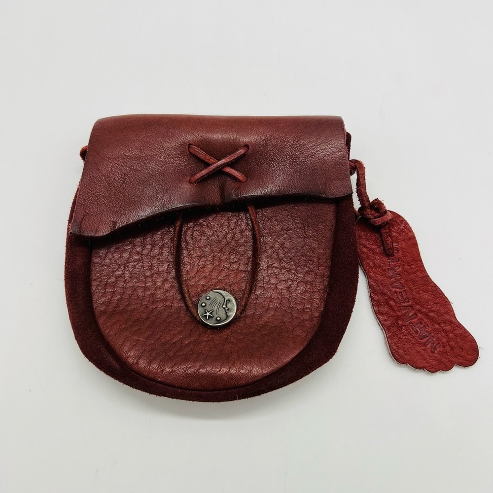 Native Earth Reddish Brown Leather Women's Belt Bag - Picture 1 of 15